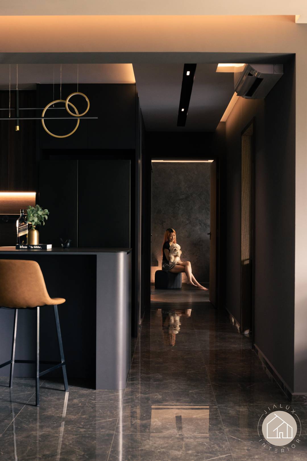 interior decoration 室内の色バランス Elegant Design at Blk 646A Tampines St 62 | Jialux